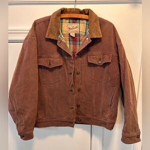 Woolrich Vintage Western Workwear Canvas Trucker Jacket Women’s Medium